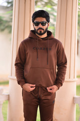 Poly Fleece Tracksuit Brown