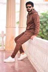 Poly Fleece Tracksuit Brown