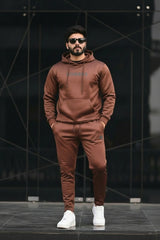 Poly Fleece Tracksuit Brown