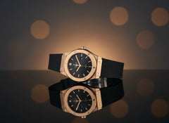 Hublot Black & Gold-Tone Signature Watch