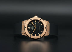 Hublot Black & Gold-Tone Signature Watch