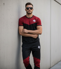 Confident wall lean