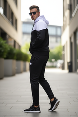 Full body looking over shoulder
