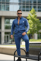 Model with foot elevated