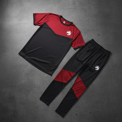 Tracksuit on concrete background