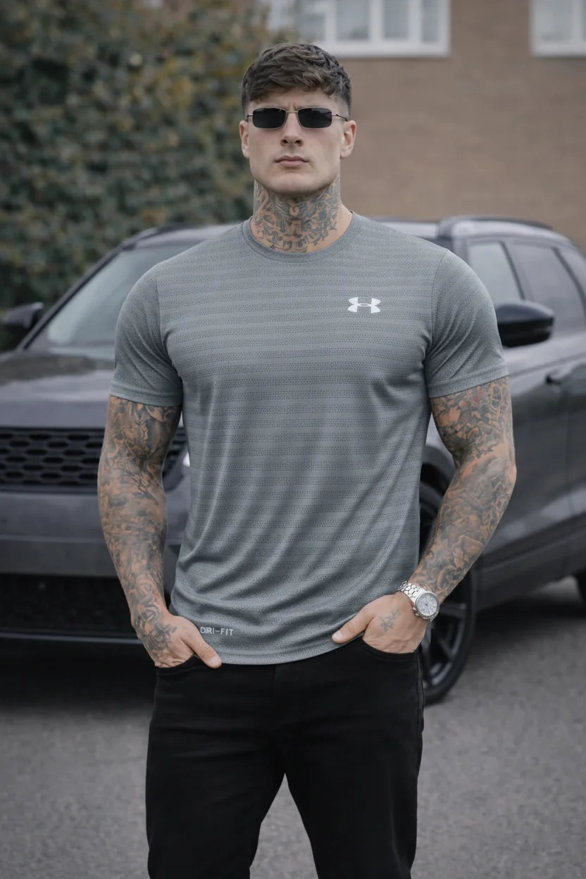 LYCRA STRETCHABLE STYLISH SHIRT-GRAY