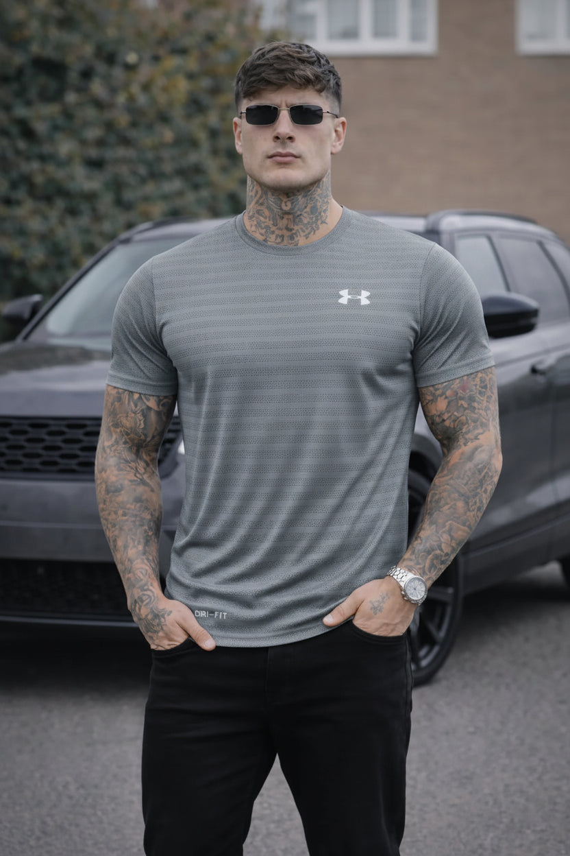 LYCRA STRETCHABLE STYLISH SHIRT-GRAY