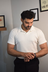 White Old Money Polo