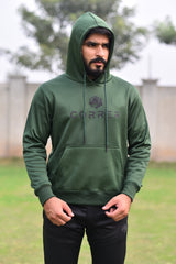 Poly Fleece Panel Tracksuit Green & Black