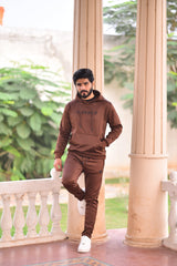 Poly Fleece Tracksuit Brown