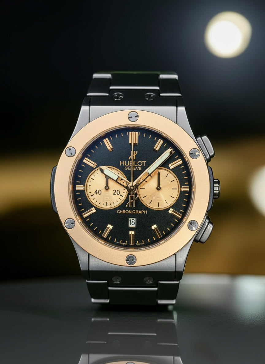 Hublot Genève 'Stellar Chronos' Two-Tone Steel