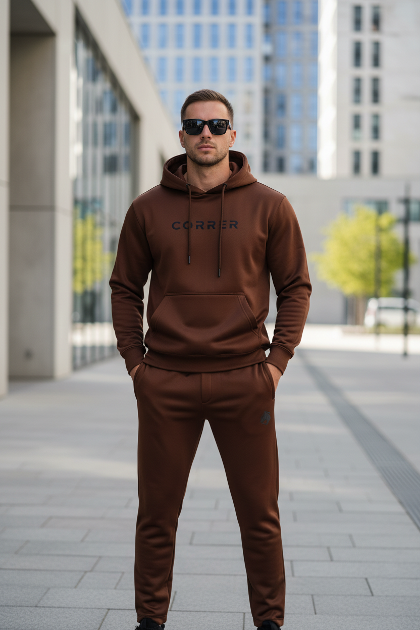 Model hands in pocket
