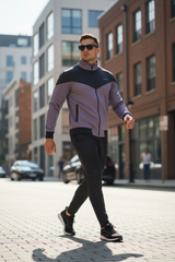 Model in dynamic walking motion