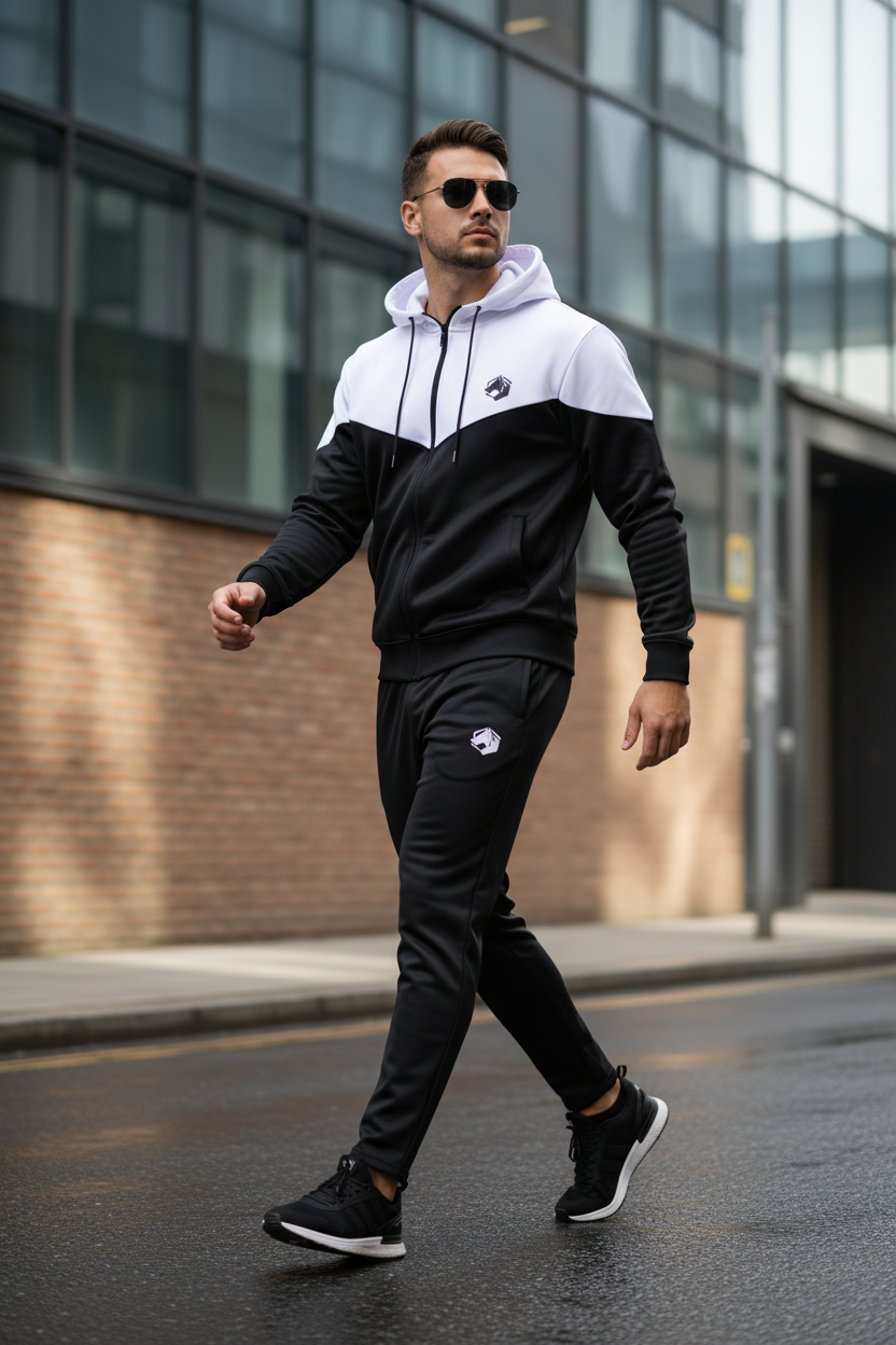 Model walking confidently
