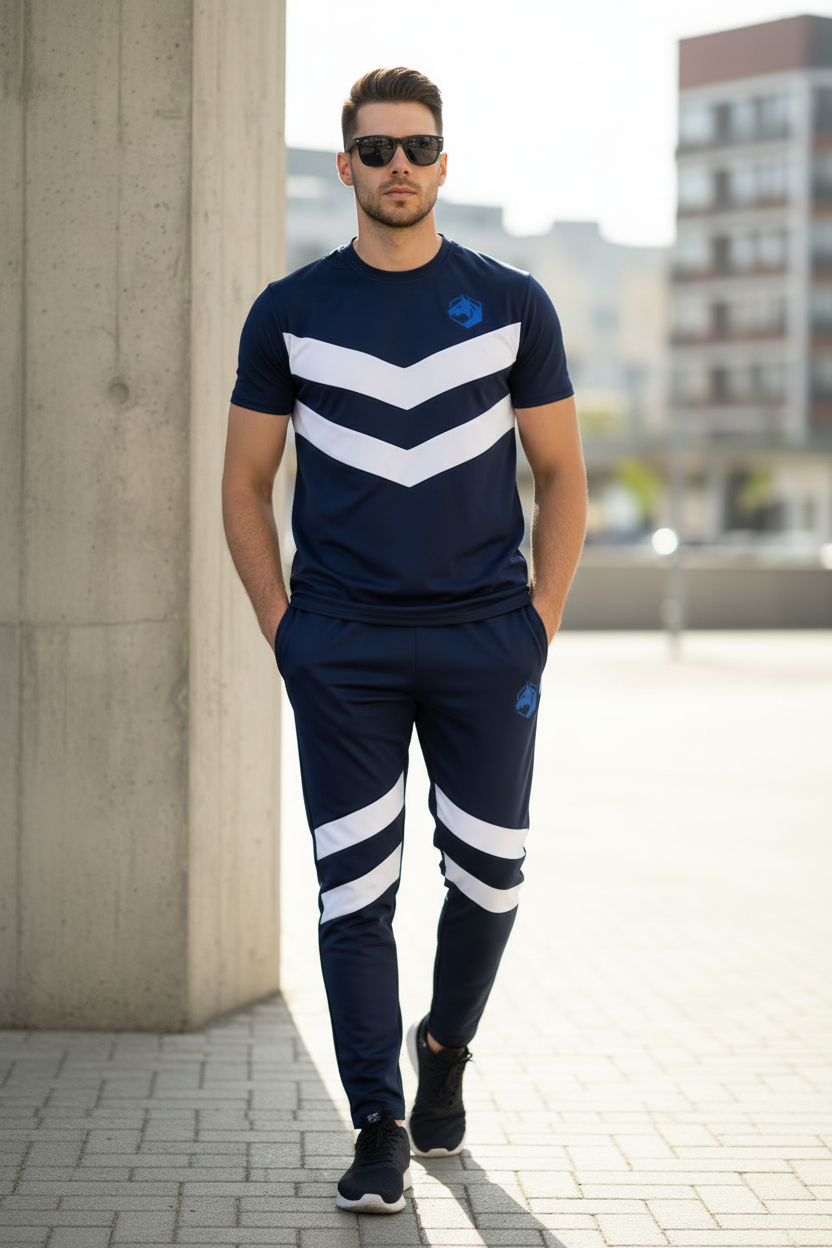 Model walking confidently