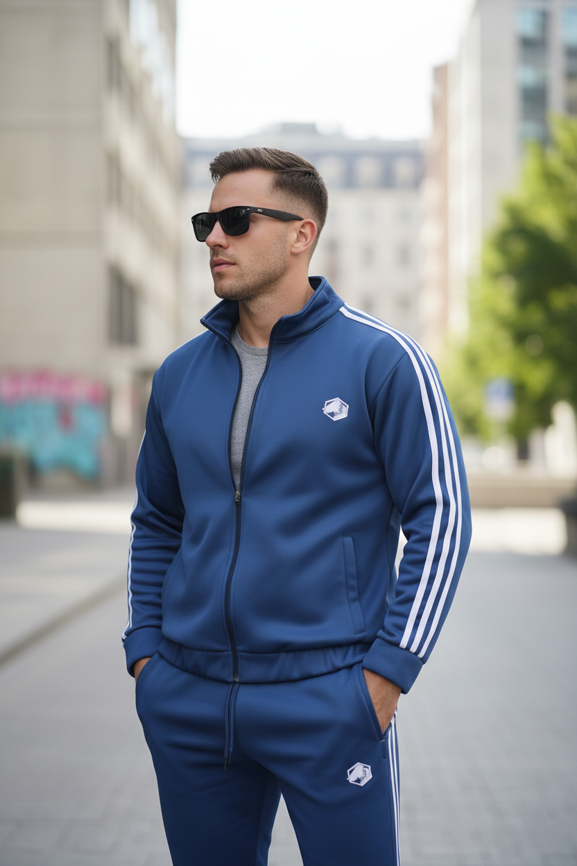 Model with hands in pockets