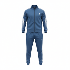 Petrol Blue Tracksuit - Flat Lay Mockup (Regenerated)