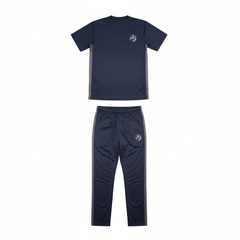 Premium Navy Tracksuit Flat Lay