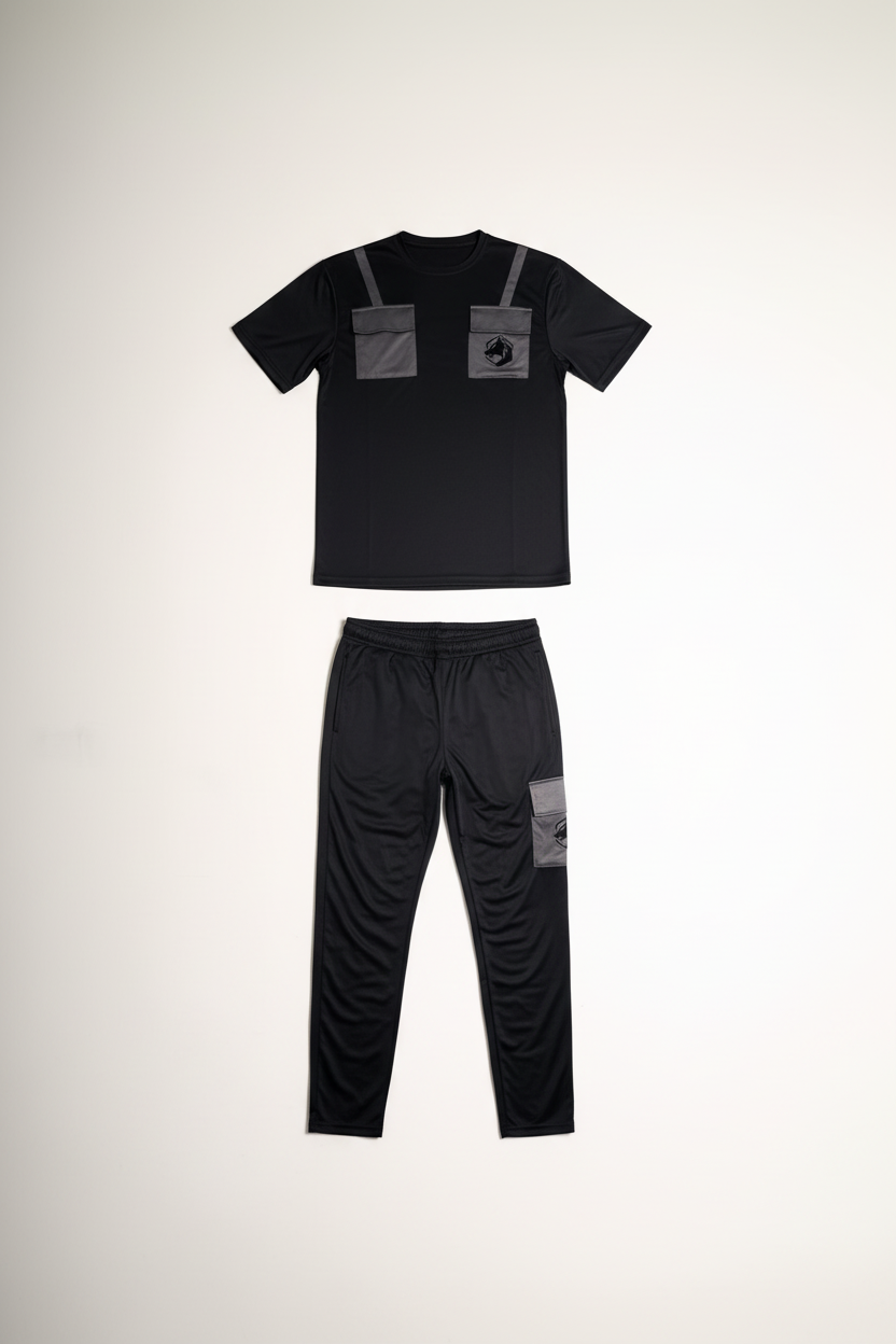 Professional tracksuit flat lay