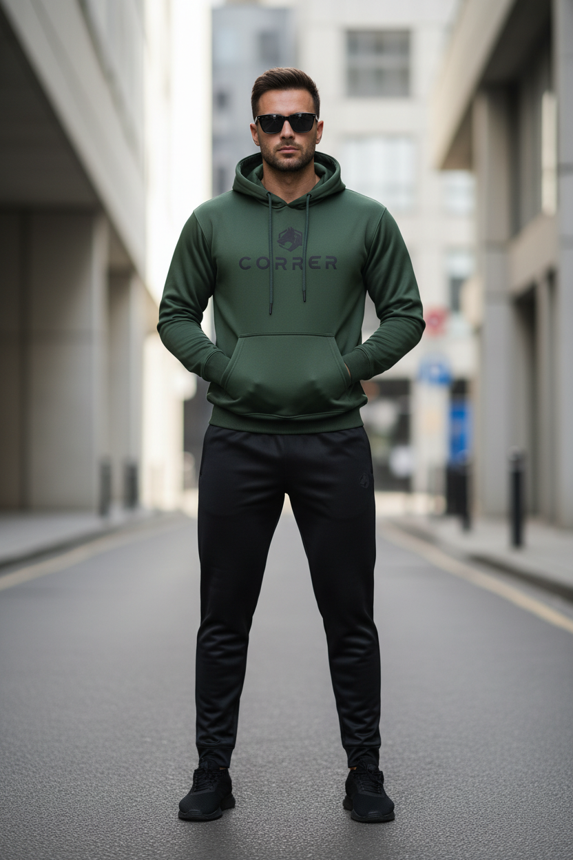 Straight pose - front view